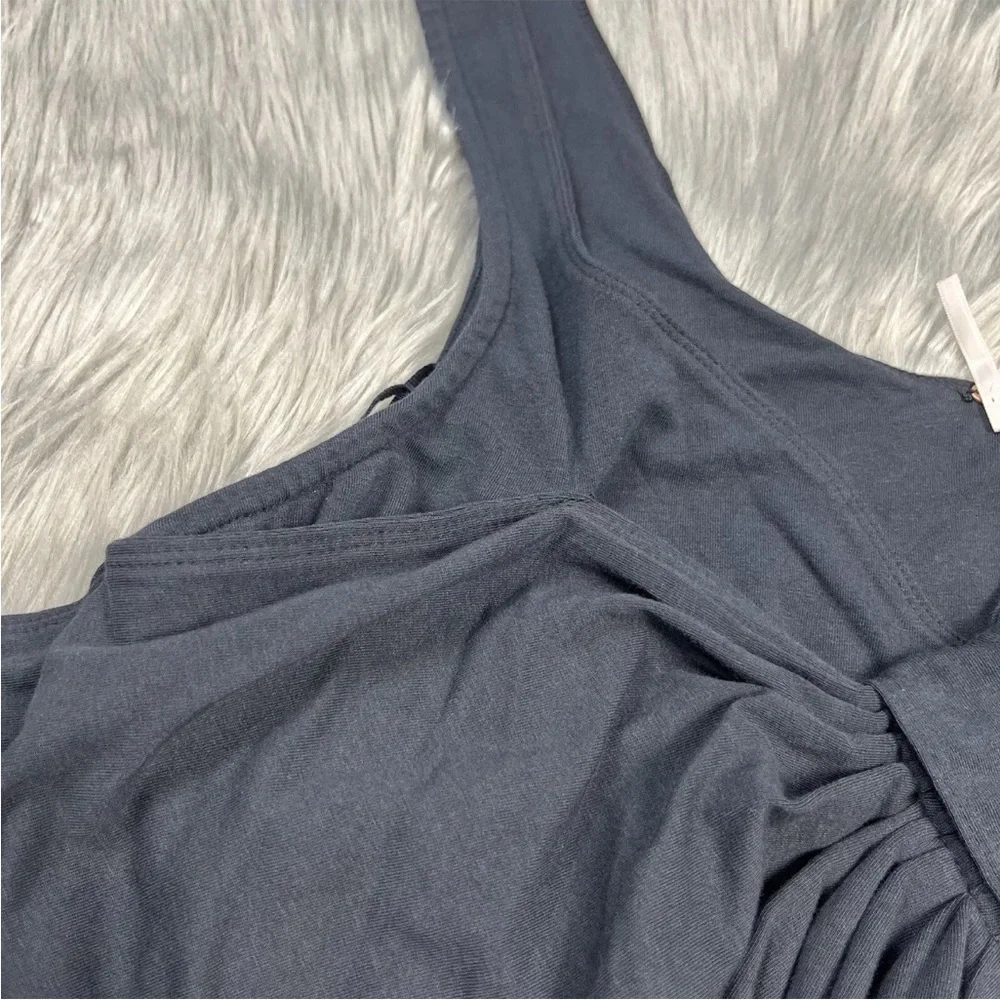 Free People Big Bow Black Tank Top Size Large